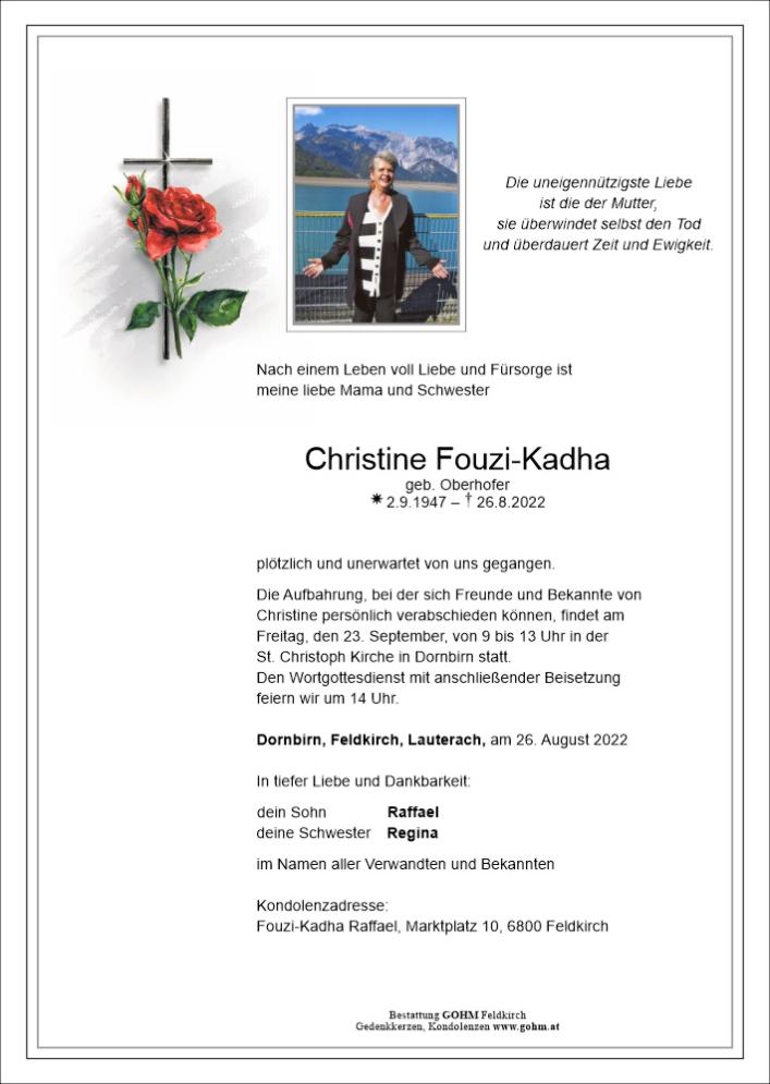 Christine Fouzi-Kadha